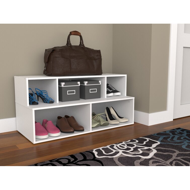 10 Pair Stackable Shoe Rack